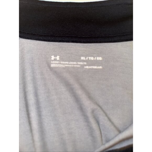 Under Armour Men's XL Loose 1/4 Zip Long Sleeve HeatGear Loose Fit Grey Shirt - Picture 7 of 11